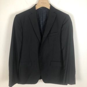 John Varvatos Jake Fit Two Button Notch Lapel Wool Sport coat 52R US 41.5R Black